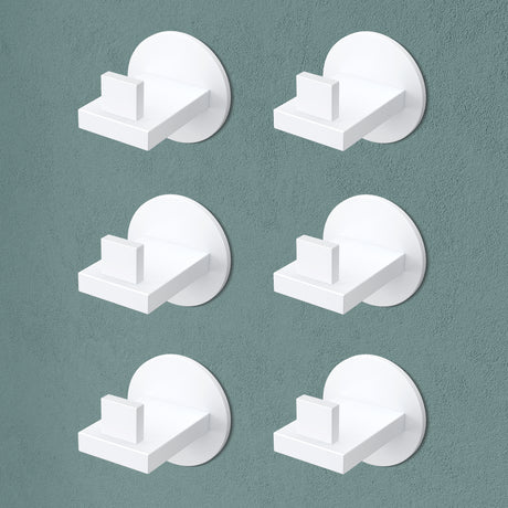 Glasvilla Design – Ganchos de pared de acero inoxidable Stalo-08 / Stalo-09 con montaje adhesivo o atornillado