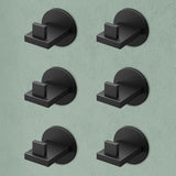 Glasvilla Design – Ganchos de pared de acero inoxidable Stalo-08 / Stalo-09 con montaje adhesivo o atornillado