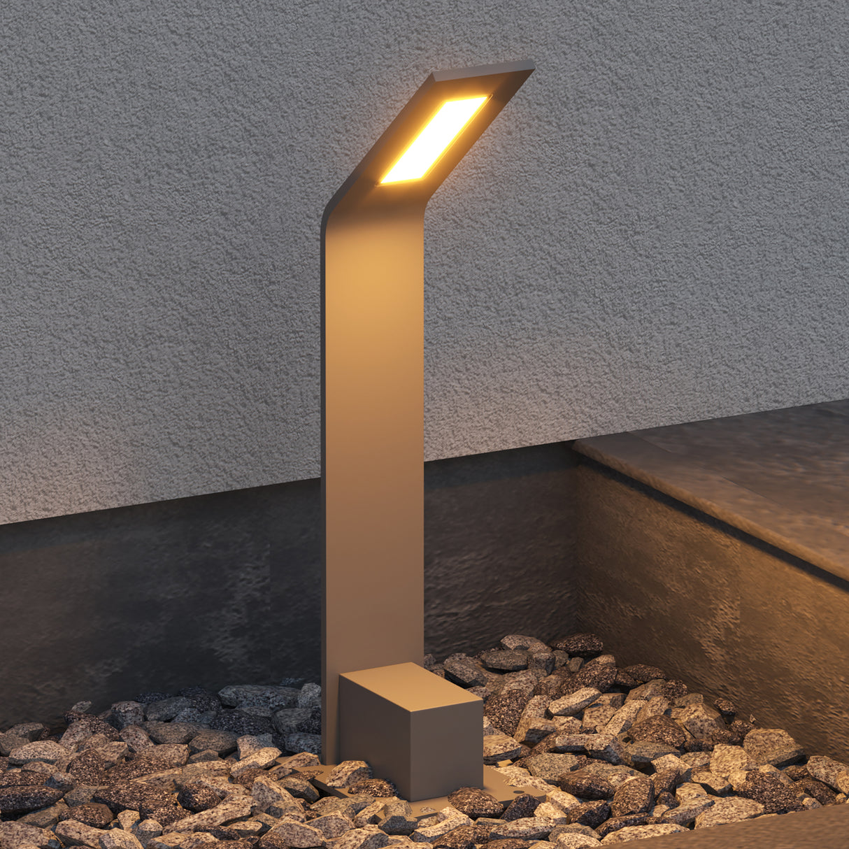 glasvilla Außenleuchte IP65 Wegeleuchte Außen | Pollerleuchte für Garten, 3000K Stehlampe Gartenlampe | Außenlampe Standleuchte 6W Pfadfinder