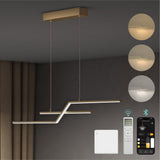 glasvilla Pendelleuchte 105cm LED Hängelampe Linear design 3000K/4000K/6000K Verstellbares Kabel 18W Hängeleuchte Alivetta7085 Luvina10
