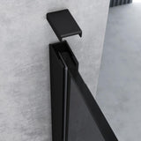 glasvilla Duschwand für Dusche Duschabtrennung Walk-In ESG-Sicherheitsglas 8mm NANO Glas BRAM1&BRAM3 Bremen1 Schwarz