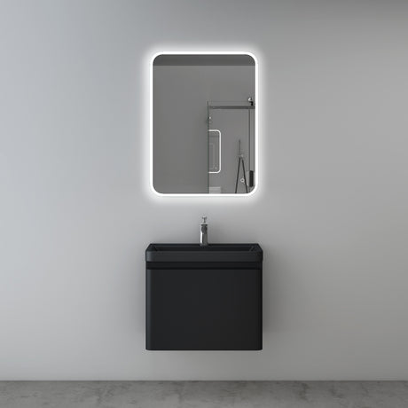 glasvilla Badmöbel-Set Waschbeckenunterschrank mit Softclose Schubladen inkl. Mineralguss Waschbecken Ancona