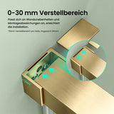 glasvilla Duschtür Nischentür dusche mit Doppelschiebetür Duschakbine Duschabtrennung, 8mm Sicherheitsglas mit Nanobeschichtung, Soft-Close-System Teramo67K