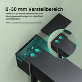 glasvilla Duschtür Nischentür dusche mit Doppelschiebetür Duschakbine Duschabtrennung, 8mm Sicherheitsglas mit Nanobeschichtung, Soft-Close-System Teramo67K
