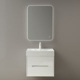 glasvilla Badmöbel-Set  Badezimmermöbel Waschbeckenunterschrank mit Softclose Schubladen inkl. Mineralguss Waschbecken Yoga