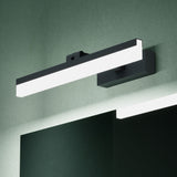 glasvilla Spiegelleuchte 40cm LED Badlampe | Spiegellampe, 6000K Badezimmer Lampe | 180° Drehbar 9W Luxaris