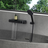 glasvilla Termostato Grifo de Bañera con Ducha de Mano Grifo de Bañera Termostato de Bañera 4 Tipos de Chorro Grifo de Pared para Bañera de Latón incl. Manguera de Ducha Sistema de Ducha8