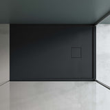 glasvilla Duschwanne aus Mineralguss Duschtasse Superflach Anti-Rutsch Geoma08