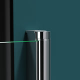 glasvilla Duschwand für Badewanne Badewannenwand Badewannenfaltwand 6mm Sicherheitsglas mit NANO-Versiegelung Badewannenaufsatz Badewannentrennwand Cortona116