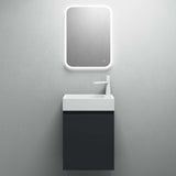 glasvilla Badmöbelset Badezimmermöbel bestehend aus Waschbecken Weiß und Waschbeckenunterschrank BTH: 46x26x63cm Pisa02