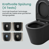 glasvilla Spülrandlos Wand WC Hänge WC Spülrandloses Toilette Softclose WC-Sitz Aachen108