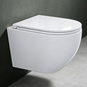 glasvilla Wand WC spülrandlos Schwarz Hänge WC spülrandlos Toilette WC mit Sitz Softclose Aachen179