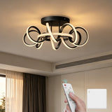 glasvilla Deckenlampe, dimmbar 3000-6400K,mit Fernbedienung | LED Deckenleuchte,112W Schwarz,Moderne,für Schlafzimmer, Wohnzimmer, Kinderzimmer Nuvora06