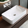 glasvilla Waschbecken Aufsatzwaschbecken BTH: 59x38x13,5cm Waschschale aus Keramik Brüssel105D