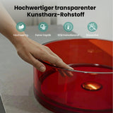 Lavabo Sobre Encimera Glasvilla Coloria01  Resina Translúcida Redonda (40 cm)