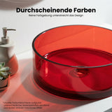 Lavabo Sobre Encimera Glasvilla Coloria01  Resina Translúcida Redonda (40 cm)