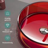 Lavabo Sobre Encimera Glasvilla Coloria01  Resina Translúcida Redonda (40 cm)