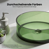 Lavabo Sobre Encimera Glasvilla Coloria01  Resina Translúcida Redonda (40 cm)