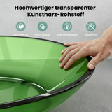 Glasvilla Design Lavabo Sobre Encimera Coloria02 – Resina Oval Translúcida 63 cm