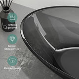 Glasvilla Design Lavabo Sobre Encimera Coloria02 – Resina Oval Translúcida 63 cm