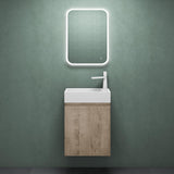 glasvilla Badmöbelset Badezimmermöbel bestehend aus Waschbecken Weiß und Waschbeckenunterschrank BTH: 46x26x63cm Pisa02