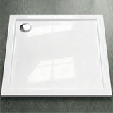 glasvilla Receveur de Douche Bac à Douche Carré en Acrylique de Haute Qualité Faro