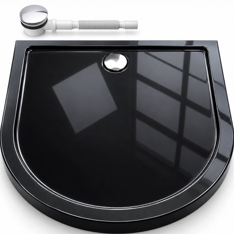 Receveur de douche Glasvilla en acrylique, forme : demi-cercle, Faro4