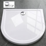 Receveur de douche Glasvilla en acrylique, forme : demi-cercle, Faro4
