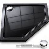 Receveur de douche Glasvilla en acrylique sanitaire, pentagonal Faro5