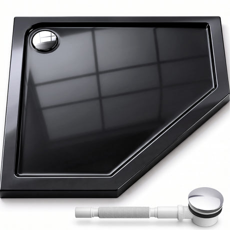 Receveur de douche Glasvilla en acrylique sanitaire, pentagonal Faro5
