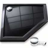 Receveur de douche Glasvilla en acrylique sanitaire, pentagonal Faro5