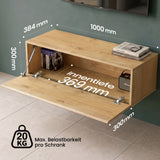 glasvilla Mobile TV per Televisore Armadietto per TV Basso Soft-close per Soggiorno, Sala da Pranzo, Camera da Letto Fernsehschrank02
