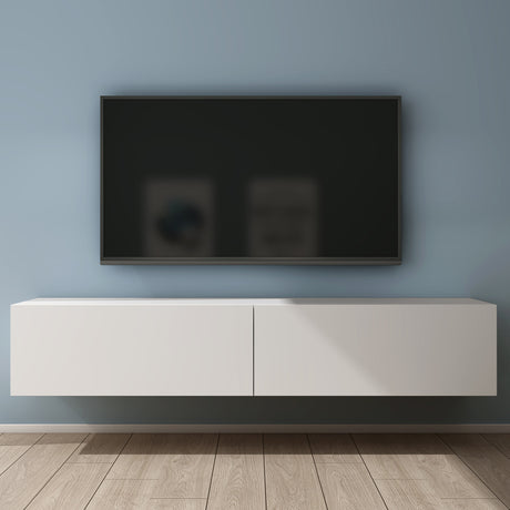 glasvilla Fernsehtisch Fernsehschrank TV Schrank Verdeckter Griff mit Soft-Close Lowboard Hängeschrank für Wohnzimmer Fernsehschrank02