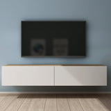 glasvilla Fernsehtisch Fernsehschrank TV Schrank Verdeckter Griff mit Soft-Close Lowboard Hängeschrank für Wohnzimmer Fernsehschrank02