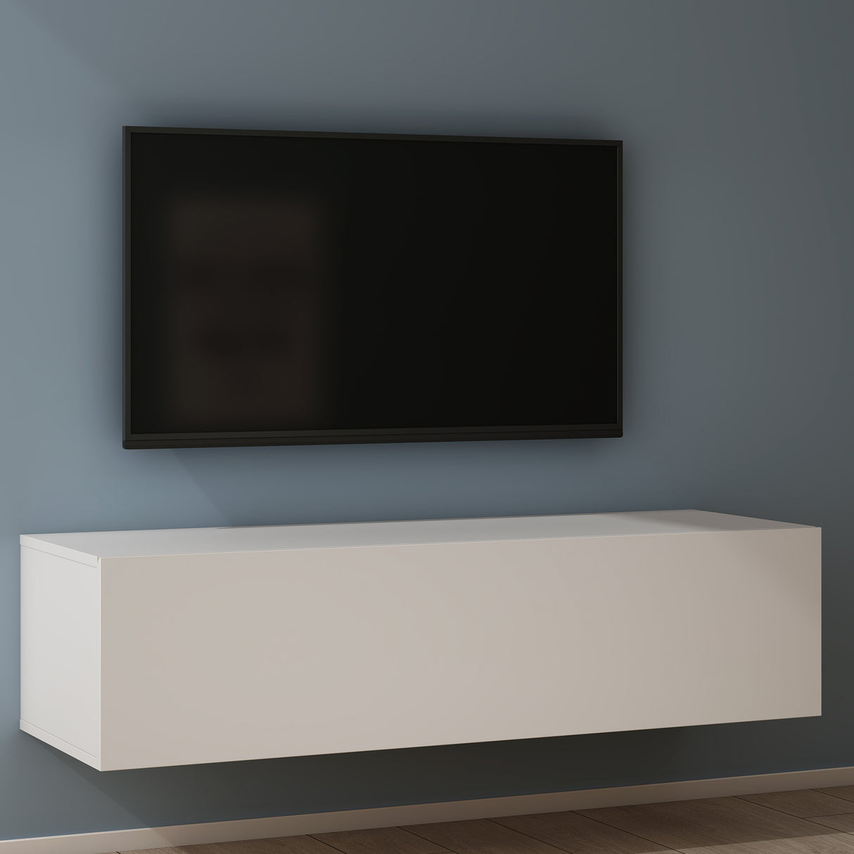 glasvilla Fernsehtisch Fernsehschrank TV Schrank Verdeckter Griff mit Soft-Close Lowboard Hängeschrank für Wohnzimmer Fernsehschrank02