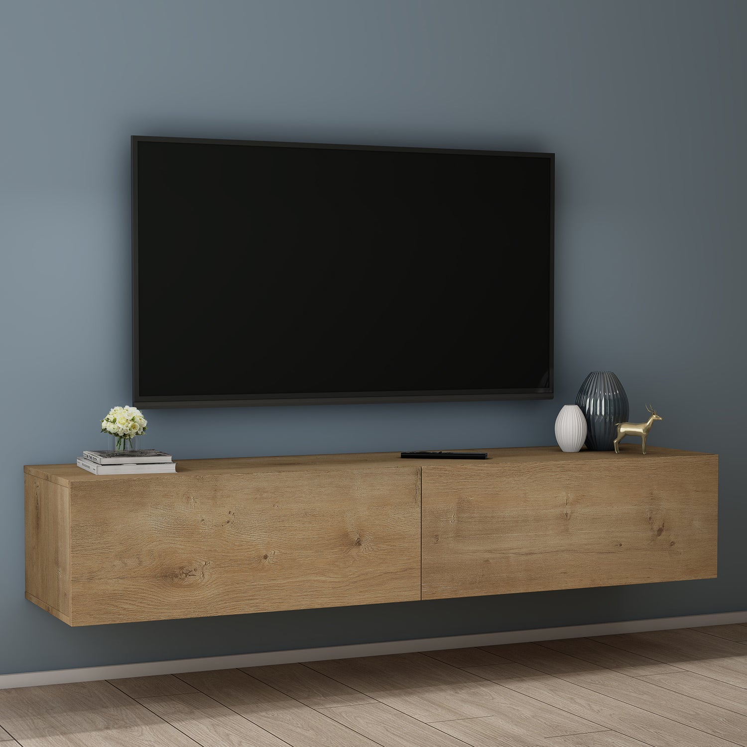 glasvilla Mobile TV per Televisore Armadietto per TV Basso Soft-close per Soggiorno, Sala da Pranzo, Camera da Letto Fernsehschrank02