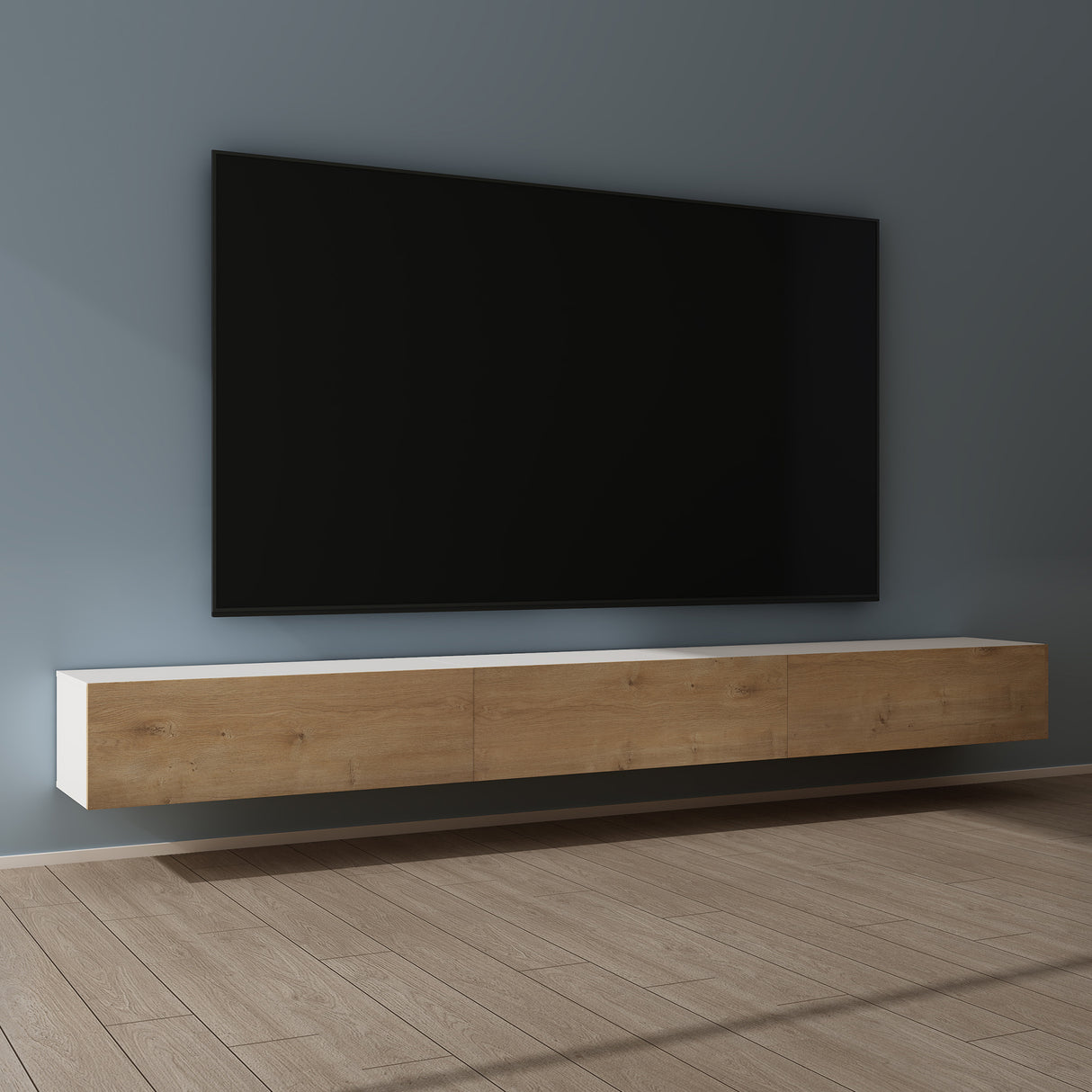 glasvilla Fernsehtisch Fernsehschrank TV Schrank Verdeckter Griff mit Soft-Close Lowboard Hängeschrank für Wohnzimmer Fernsehschrank02