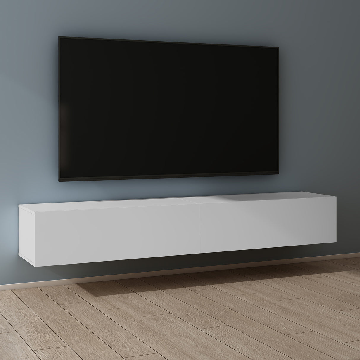 glasvilla Fernsehtisch Fernsehschrank TV Schrank Verdeckter Griff mit Soft-Close Lowboard Hängeschrank für Wohnzimmer Fernsehschrank02