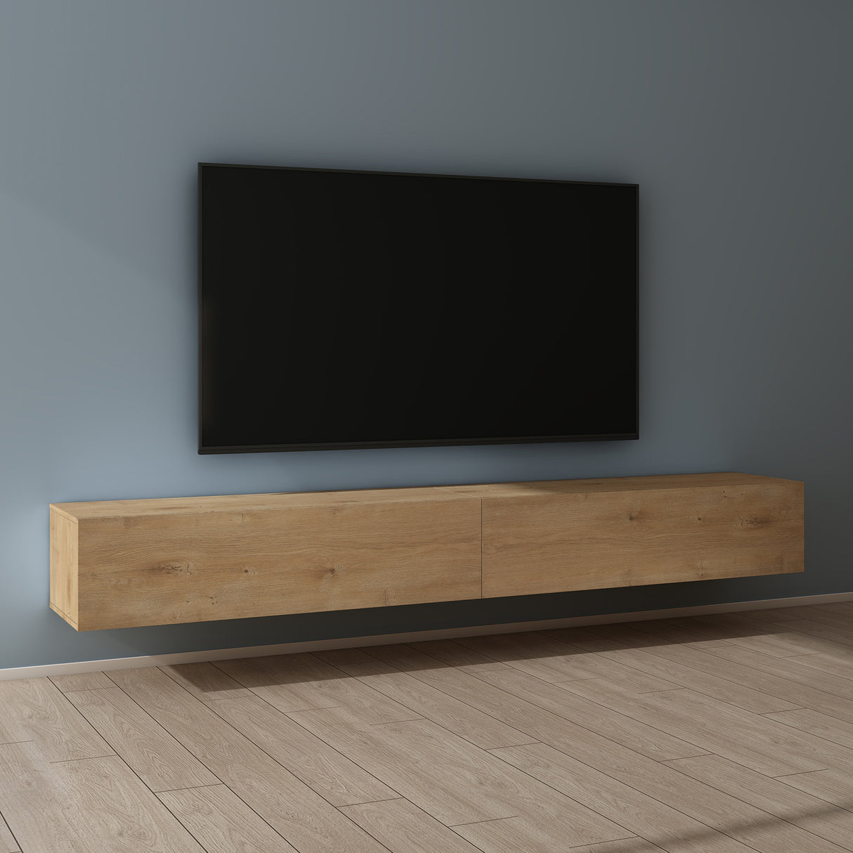glasvilla Fernsehtisch Fernsehschrank TV Schrank Verdeckter Griff mit Soft-Close Lowboard Hängeschrank für Wohnzimmer Fernsehschrank02