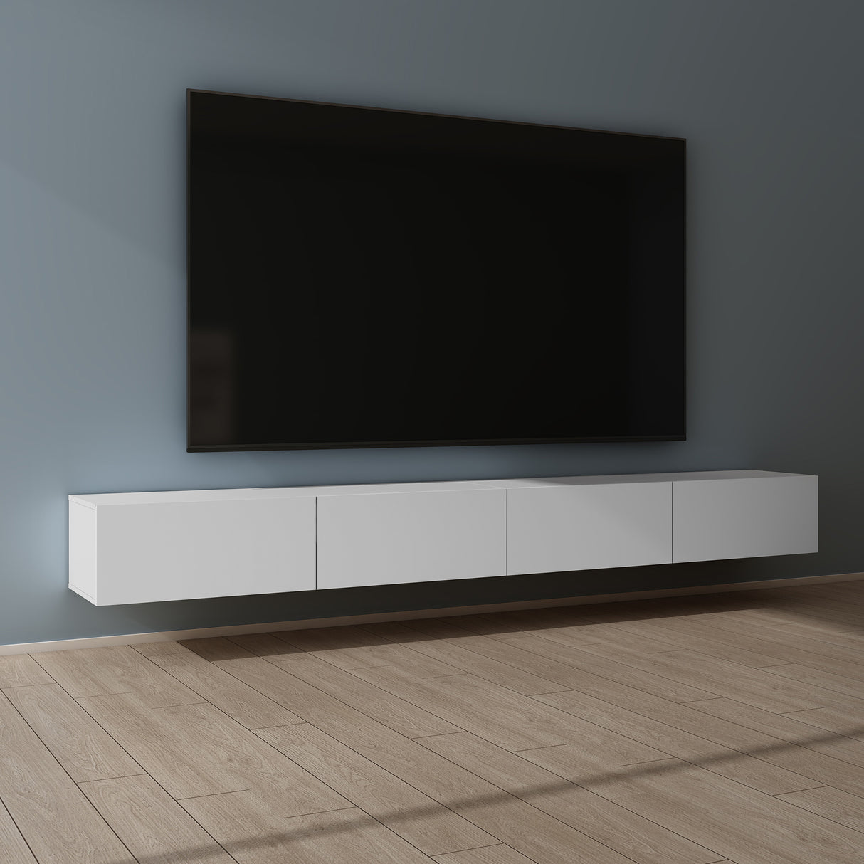 glasvilla Fernsehtisch Fernsehschrank TV Schrank Verdeckter Griff mit Soft-Close Lowboard Hängeschrank für Wohnzimmer Fernsehschrank02