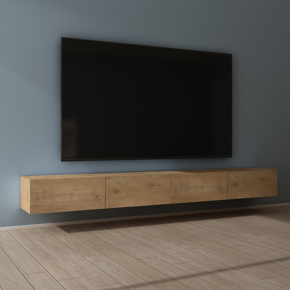 glasvilla Fernsehtisch Fernsehschrank TV Schrank Verdeckter Griff mit Soft-Close Lowboard Hängeschrank für Wohnzimmer Fernsehschrank02