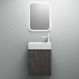 glasvilla Badmöbelset Badezimmermöbel bestehend aus Waschbecken Weiß und Waschbeckenunterschrank BTH: 46x26x63cm Pisa02