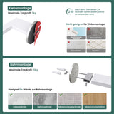 glasvilla Porta Carta Igienica in Acciaio Inossidabile 304, Portarotolo Carta Igienica Moderna per Bagno e Toilette, Lino-02+03+04