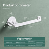 glasvilla Porta Carta Igienica in Acciaio Inossidabile 304, Portarotolo Carta Igienica Moderna per Bagno e Toilette, Lino-02+03+04