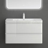 glasvilla Badmöbel-Set Waschbeckenunterschrank mit Softclose Schubladen inkl. Mineralguss Waschbecken Lucca