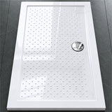 glasvilla Receveur de Douche Bac à Douche Antidérapant en Acrylique de Haute Qualité Rectangulaire 70-140 cm Lucia