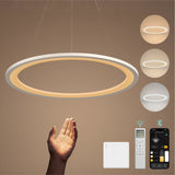 glasvilla Pendelleuchte Esstisch, LED Hängelampe, stufenlos dimmbar 3000K–6000K, höhenverstellbare Esstischlampe mit Fernbedienung & Wandschalter Luvina01