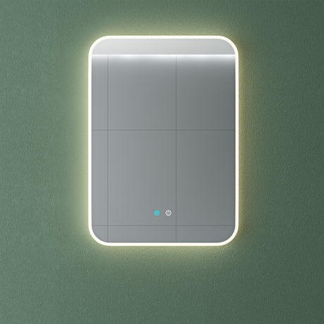 glasvilla Specchio da Bagno Appeso Specchio a LED con Interruttore Touch Specchio da Parete per Il Trucco Anti-Appannamento