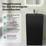Lavabo sur pied Glasvilla Design Col34 en fonte minérale