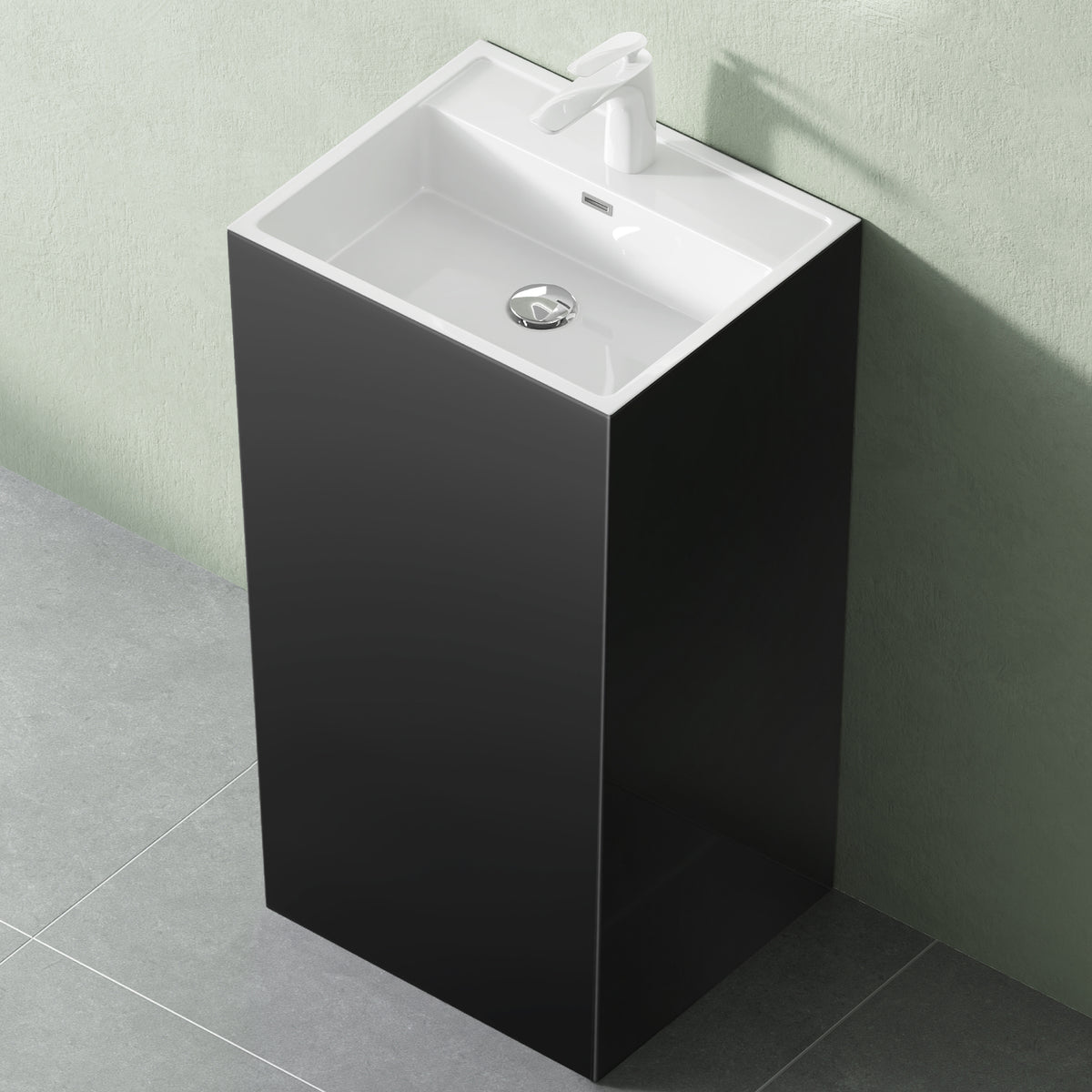 Lavabo sur pied Glasvilla Design Col34 en fonte minérale